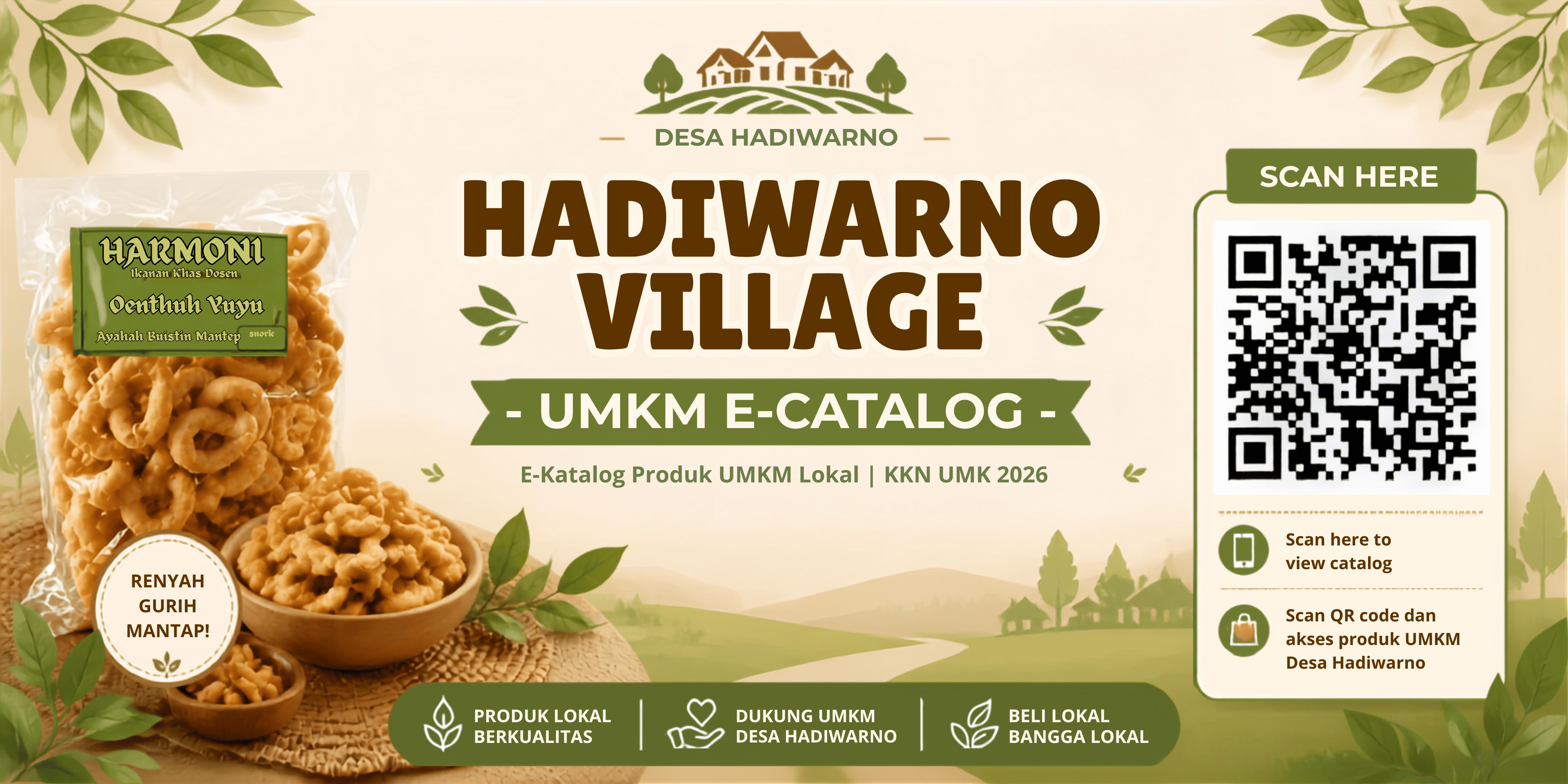 PROGRAM KERJA EKONOMI PEMBUATAN E-KATALOG UMKM DESA HADIWARNO KKN-T UMK 2026